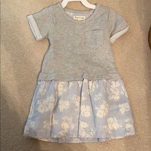 Short-Sleeve & Skirt Attached Set Dress